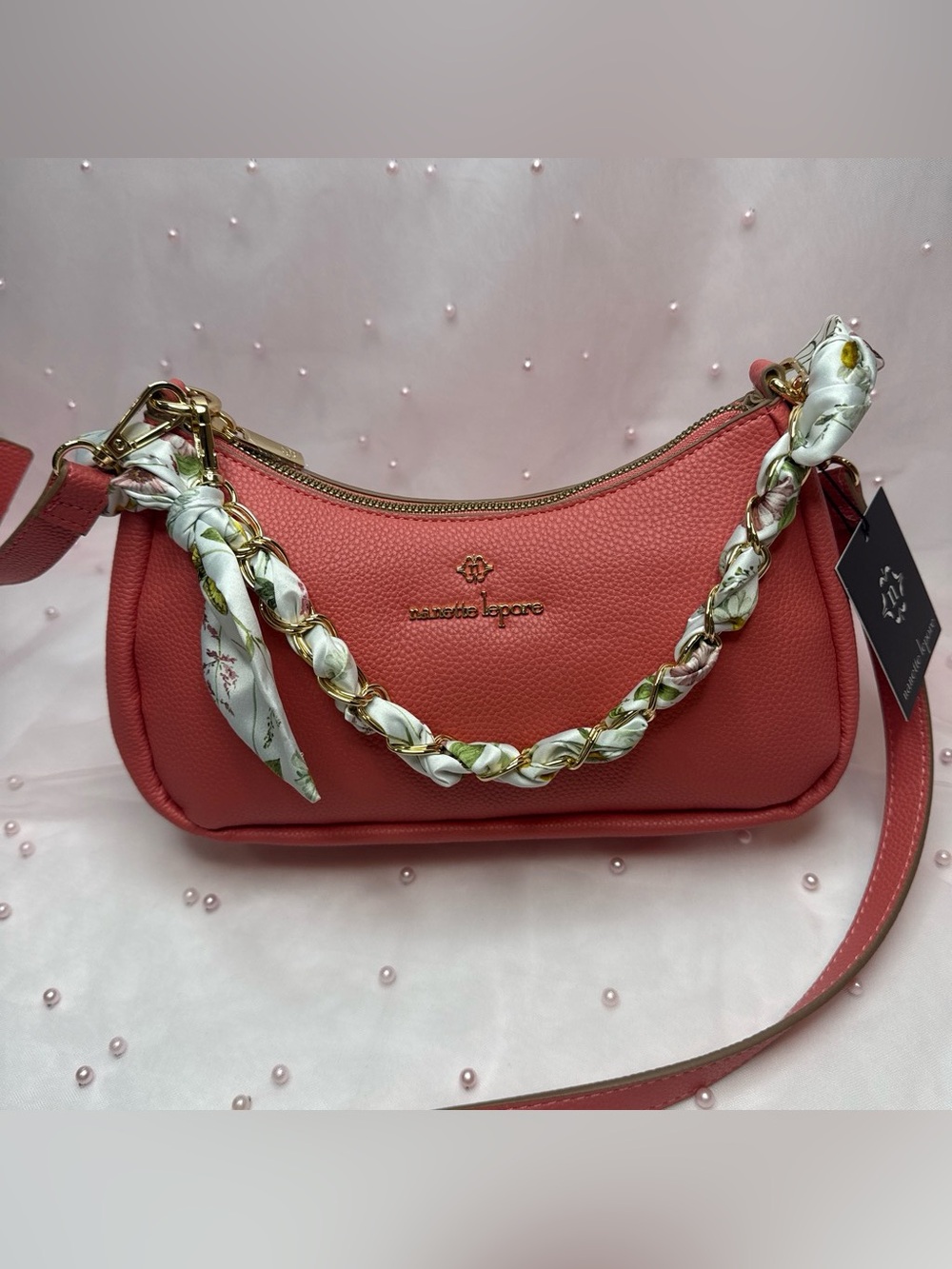 Nannette Laporte Cassandre Crossbody- Coral- Sanctuary Garden 🪷